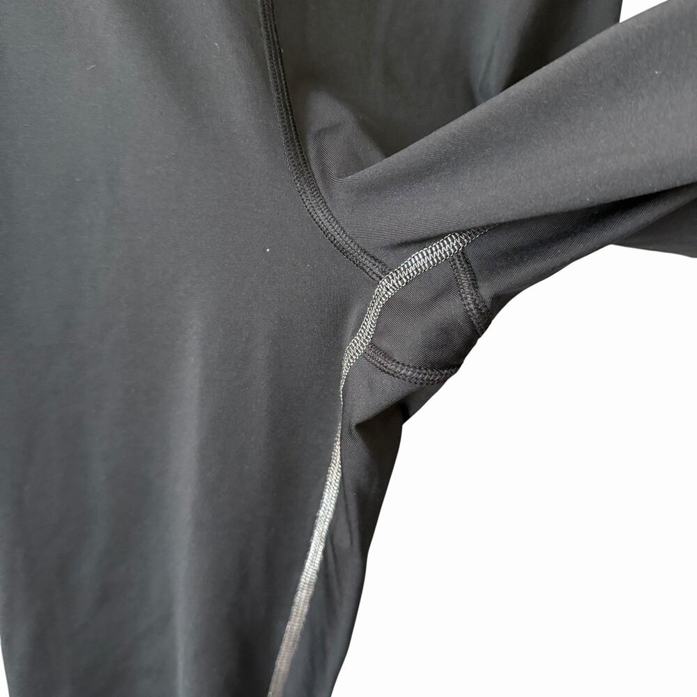 Nike Pro Womens Medium Swoosh Selfie Capri Tights Black Activewear Cropped Leg - Picture 8 of 9